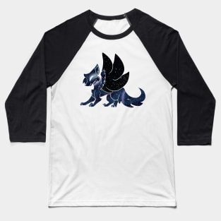 Galaxy Wolf Baseball T-Shirt